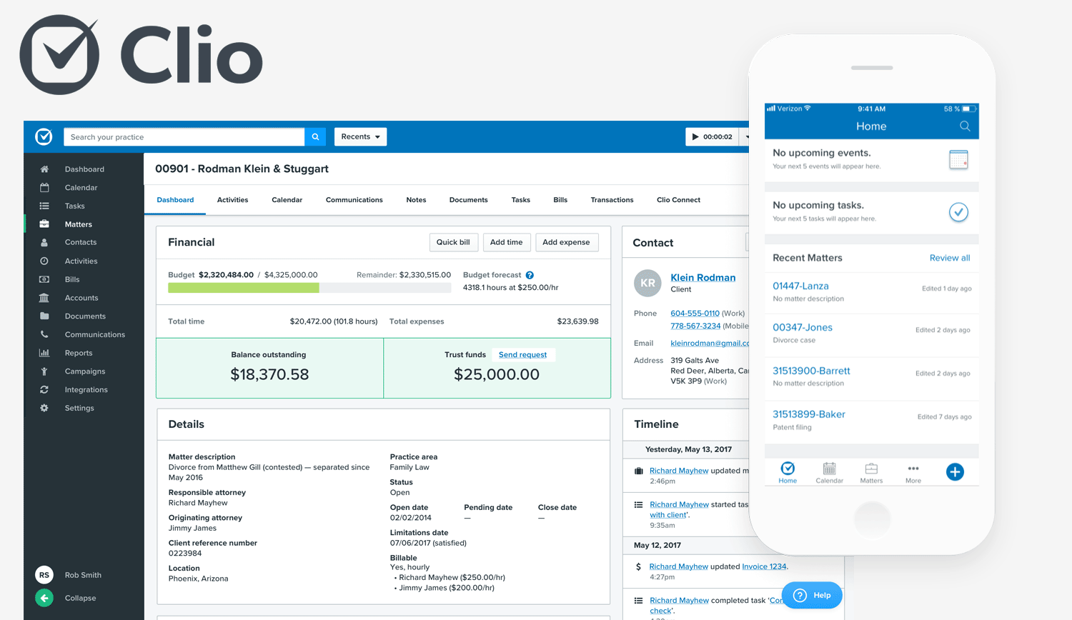 Clio Practice Management Software